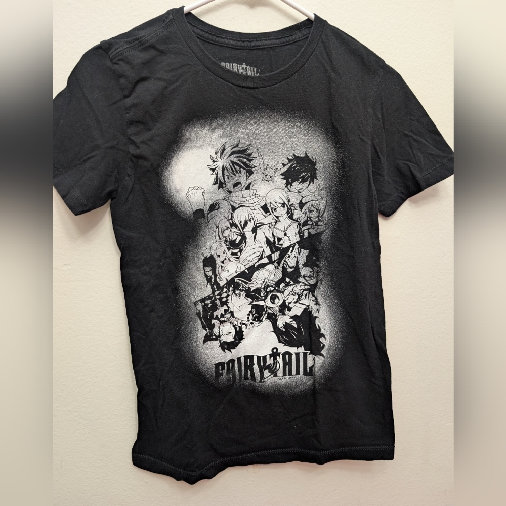 Fairy Tail Anime Black Graphic T-Shirt